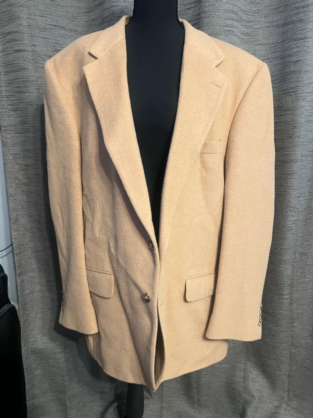 Stafford Camel/Tan Wool-Blend Sport Coat - Two-Button Notch Lapel
